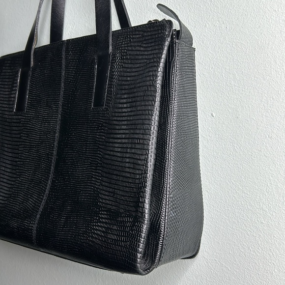 Francesco Biasia Black Leather Handbag - Picture 4 of 14